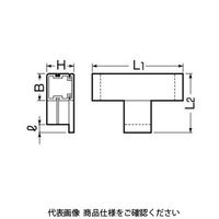 未来工業 プラスチックダクト用 ジョイント T型ジョイント PD3S-510W 1個（直送品）