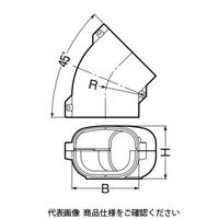 未来工業 トラフレキ用 曲ガリ TFM-100 1個（直送品）