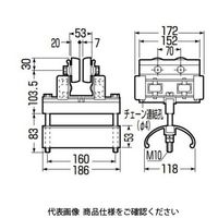 未来工業 中量用アルミレール用 ケーブルカッシャー CKA-701S 1個（直送品）