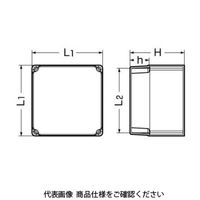 未来工業 防水プールボックス（深蓋） CPVP-1515D 1個（直送品）