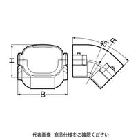 未来工業 トラフレキ用 出ズミ TFD-100 1個（直送品）