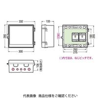 未来工業 ウオルボックス（プラスチック製防雨ボックス） CWB-12AOJ 1個（直送品）