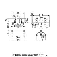 未来工業 中量用 ケーブルカッシャー（I形鋼用） CKI-75 1個（直送品）