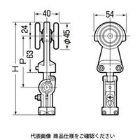 未来工業 ハンガーレール用（フジ（トラックレール）3号・4号用） CK-52F34 1個（直送品）