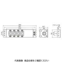 アメリカン電機 IEC形コンセントバー4個口 HKC0903 1個（直送品）