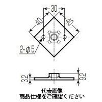 未来工業 固定座金 1本用 GS-110S 1セット（20個）（直送品）