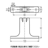 未来工業 架台（樹脂製）2点止め GSHK-HI-L 1セット（20個）（直送品）