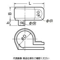 未来工業 SV片サドル（SVケーブル・TLフレキ・電線管・同軸ケーブル用） KT-22G 1セット（50個）（直送品）