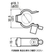 未来工業 ビニルハウス用ポールバンド POB-V19 1セット(20個)（直送品）