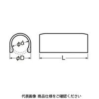 未来工業 VE管カバーストレート VES-16J 1セット（50個）（直送品）