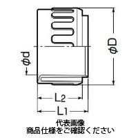 未来工業 管端ブッシング 蓋付 KZVF-39 1セット（30個）（直送品）