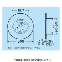 未来工業 パネルボックス（感知器用）（あと付はさみボックス） SBP-K 1セット（10個）（直送品）