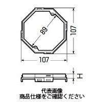 未来工業 ボックス用継枠(ワンタッチタイプ) プラスチック製継枠 OF-8JY35 1セット(20個)（直送品）