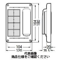 未来工業 電話保安器用ポリ台(取付自在型) POWF-1812TJ 1セット(5個)（直送品）
