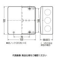 未来工業 PVKボックス（Fタイプ） PVK-BLFNJ 1セット（5個）（直送品）