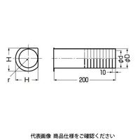 未来工業 貫通スリーブ（カットタイプ） GKPT-76 1セット（10個）（直送品）