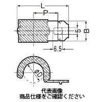 未来工業 コーティングステンレス片サドル（SV・CVケーブル用） 爪付タイプ SSKT-D11TC 1セット（100個）（直送品）