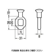 未来工業 吊りフック（軽量用） 1BF 1セット（10個）（直送品）