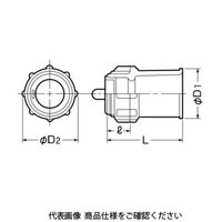 未来工業 オネジ2号コネクタ B2K-16 1セット（50個）（直送品）