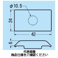 未来工業 ミラックハンガー用 プレート 溶融めっき仕様 MN-P1D 1セット（50個）（直送品）
