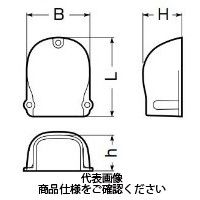 未来工業 モールダクト付属品 ウォールカバー MDW-40J 1セット(10個)（直送品）