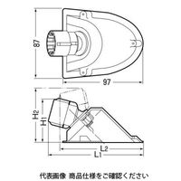 未来工業 ニューエンドカバー（オールポジション型） CD管用 CNE-22G 1セット（50個）（直送品）