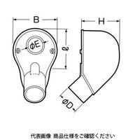 未来工業 エントランスキャップ（1つ穴） MEC-16A 1セット（5個）（直送品）