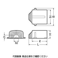 未来工業 モールダクト付属品 引込みカバー MDC-70G 1セット(10個)（直送品）