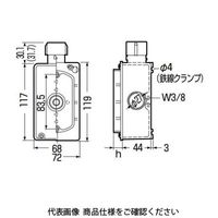 未来工業 埋込スイッチボックス（Gタイプ）（ハブ付セーリスボックス）塗代カバー付 CDO-16SG 1セット（10個）（直送品）