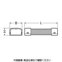 未来工業 モールダクト付属品 自在曲ガリ MDMF-70K 1セット(5個)（直送品）