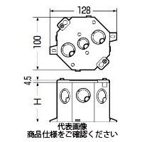 未来工業 八角コンクリートボックス 8CB-54 1セット（5個）（直送品）
