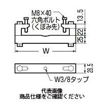 未来工業 H形鋼・C形鋼組み合わせ用 電気亜鉛めっき仕様 SGB-15 1セット(5個)（直送品）