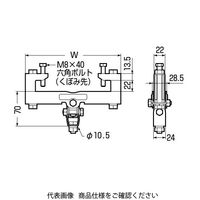 未来工業 H形鋼・C形鋼組み合わせ用 電気亜鉛めっき仕様 SGB-20A 1セット(5個)（直送品）