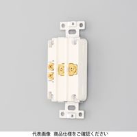 アメリカン電機 引掛複式横型埋込コンセント白 3110HDーL5 1セット(4個)（直送品）