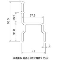 TMEHジャパン TMEHワークガイド(グレー) RG-40D-3-G 1セット(3本)（直送品）
