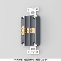 アメリカン電機 抜止複式横型埋込コンセント黒 7110GHDZーBK 1セット(4個)（直送品）