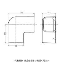 未来工業 曲ガリ RMQM-20M 1セット(5個)（直送品）