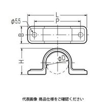 未来工業 両サドル（ビス２本止めタイプ）　給水用 LST-28P-B 1セット(100個)（直送品）