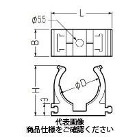 未来工業 連結サドル（ビス１本止めタイプ） LSY-30 1セット(100個)（直送品）