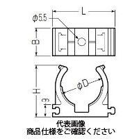 未来工業 連結サドル（ビス１本止めタイプ） LSY-18 1セット(100個)（直送品）