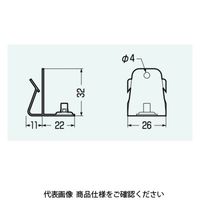 未来工業 ボイド止め金具(外側用) BK-S 1セット(50個)（直送品）