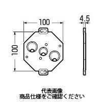 未来工業 バックプレート (八角PCボックス用) 8CB-BP 1セット(50個)（直送品）