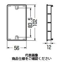 未来工業 スライドボックス用たし枠 SB-J2 1セット(100個)（直送品）
