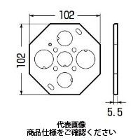 未来工業 鉄製バックプレート (鉄製八角PCボックス用) PA-8CB-BP 1セット(50個)（直送品）