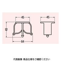 未来工業 M型ハンガー（接着タイプ） SVC-5M 1セット（50個）（直送品）