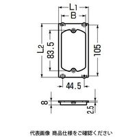 未来工業 プラ塗代カバー(フラットタイプ) プラスチック製塗代カバー セーリスボックス用 OF-12PS-FT 1セット(50個)（直送品）