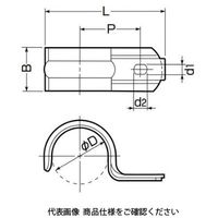 未来工業 VE片サドル（VE管用コーティングステンレスサドル） SSKT-28J 1セット（20個）（直送品）