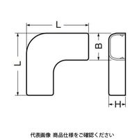 未来工業 Eモール付属品曲ガリ EMM-4J 1セット(25個)（直送品）