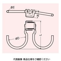 未来工業 ケーブルハンガー（ボルトクリップ付） ダブルタイプ SCH-TW4 1セット（10個）（直送品）