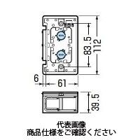 未来工業 配管スライドボックス SB22 1セット(20個)（直送品）